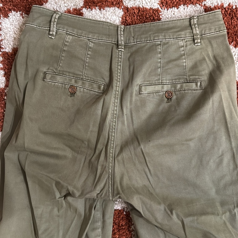 Olive Wide-Leg Pants - Picture 3 of 3